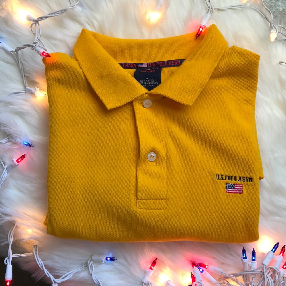 US Polo Assn Men’s Dark Yellow Large